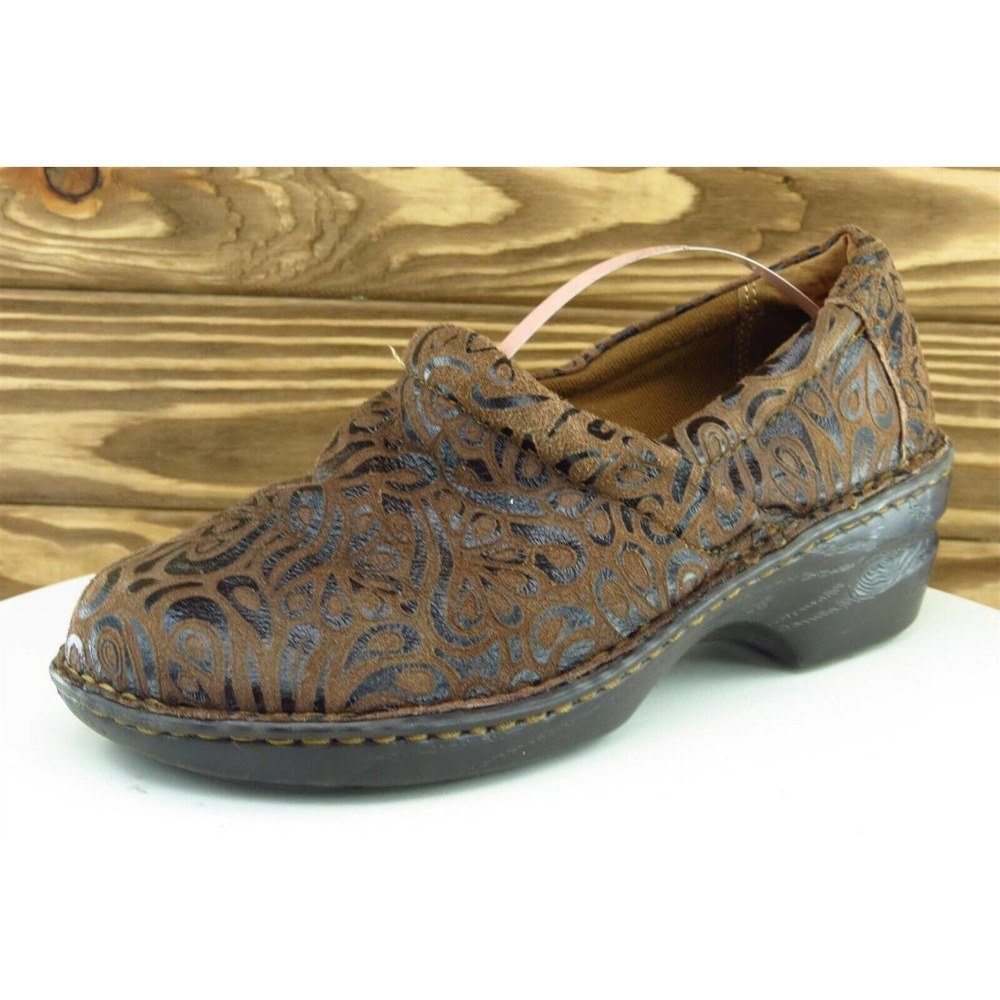 Born Concept Size 8.5 M Brown Clog Shoes Leather‎ Women Bc6680